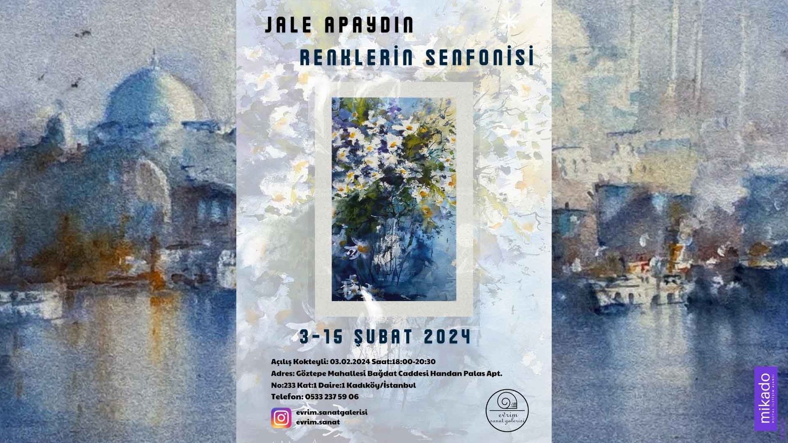Exclusive For Watercolor Enthusiasts Painter Jale Apaydın's Art Exhibition