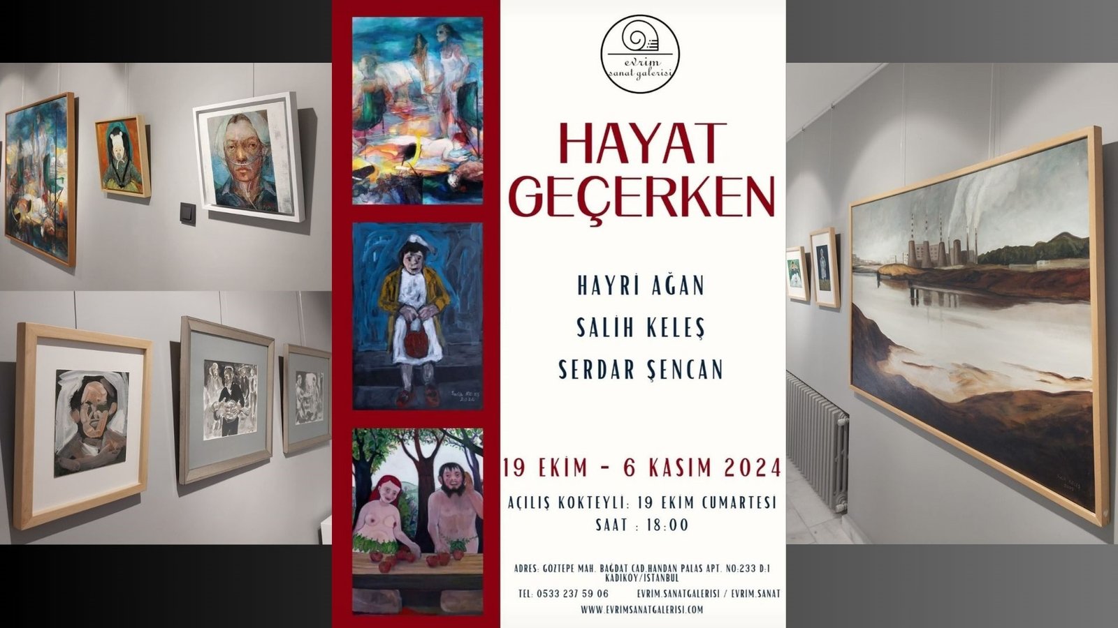 Salih Keleş, Hayri Ağan, And Serdar Şencan's Works Featured In The As Life Passes By Exhibition