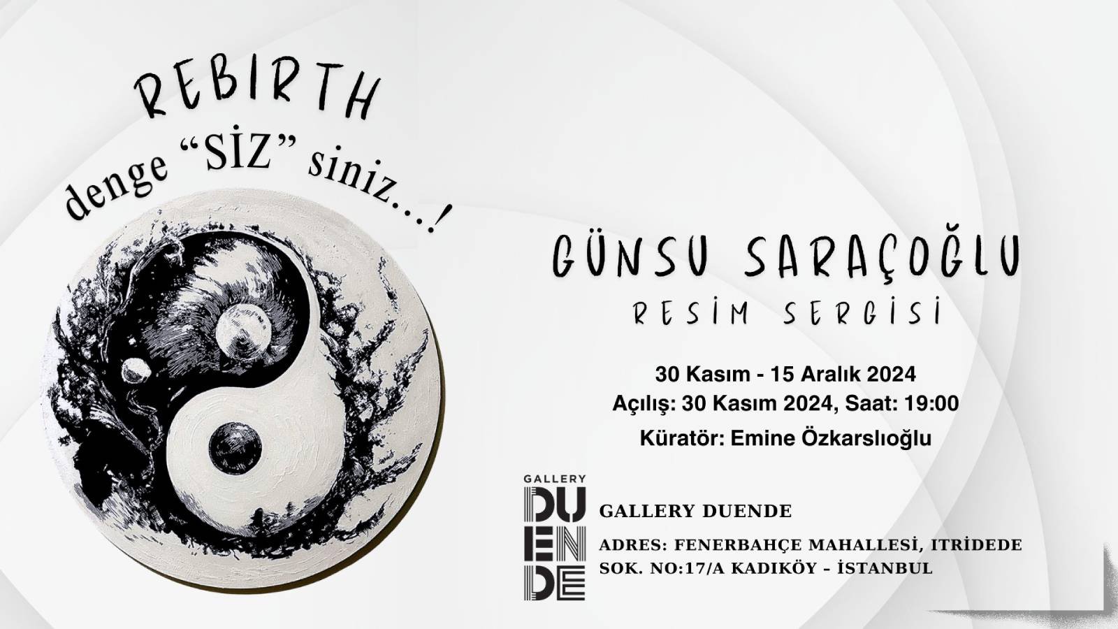 Günsu Saraçoğlu Rebirth, Balance 'you' Are!, “rebirth, Denge “sİz” Siniz!” Art And Social Awareness Combined