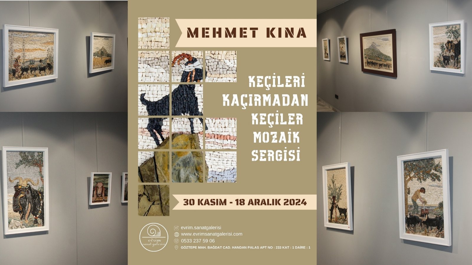 Evrim Art Gallery Brings Master Of Mosaic Art Mehmet Kına's New Exhibition To Art Lovers